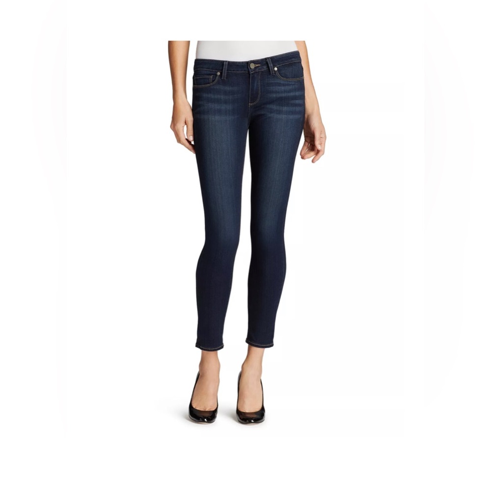 PAIGE Transcend Verdugo Mid Rise Ankle Skinny Jeans in Nottingham size 27 NWT